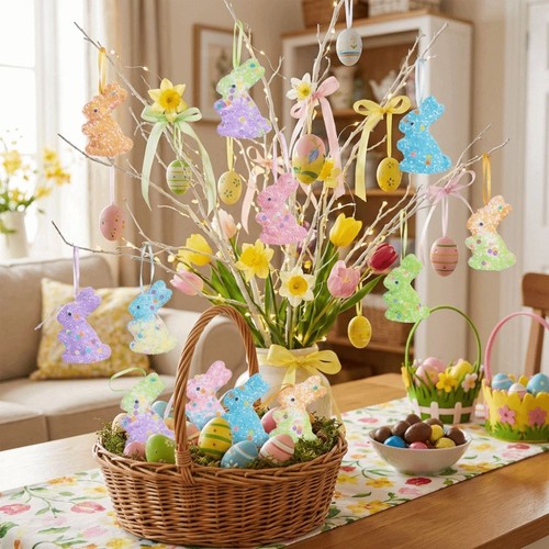 6pcs colorful foam easter - 6pcs,
