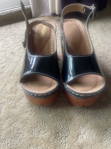 Scarpe donna nere zeppe