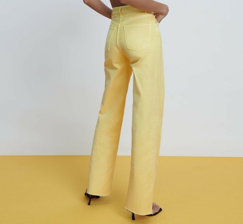 Jeans zara vita alta gamba - zara,