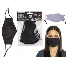 Mascherina Nera Lavabile in