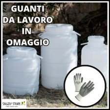 FUSTO BIDONE TANICA A BOCCA LARGA PER OLIO OLIVE ALIMENTI ACQUA IN PLASTICA