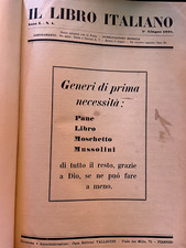 Il libro Italiano 1928-29 cpl  Vallecchi editore Firenze Fascismo Mussolini