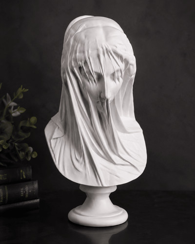 Statua busto dama - , velata