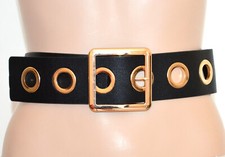 Cintura donna nera oro dorata