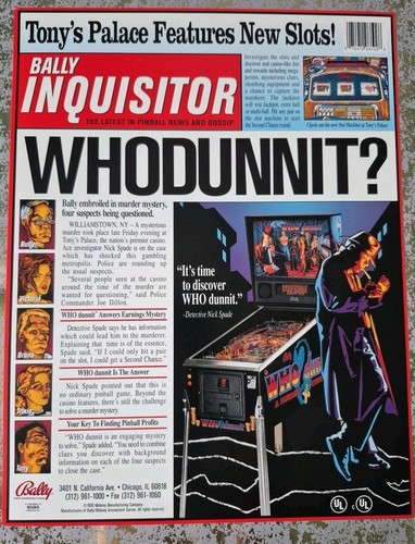 Pinball flyer for bally - flyer,
