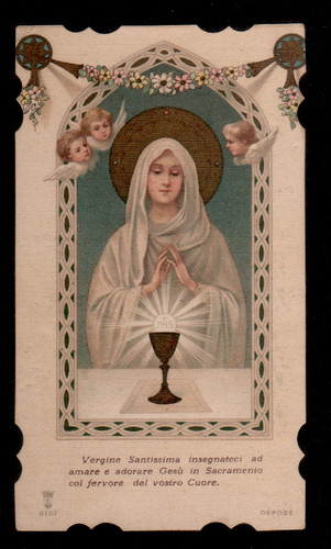 Santino holy card santa lega - santino,