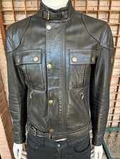 BELSTAFF Giacca di Pelle GANGSTER Edizione Invernale Malenotti Epoca Nero Antico M