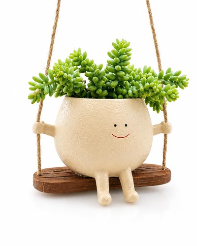 Vaso fiori con faccia - vaso,