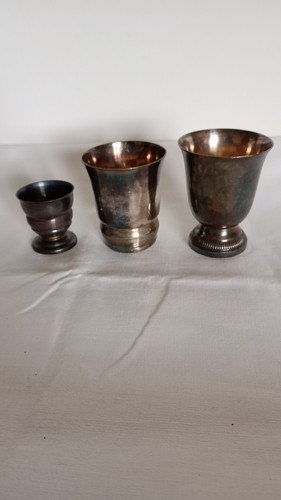 Lot timbales metal argente - timbales,