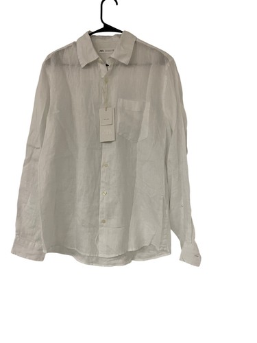 Camicia uomo zara 100 lino - camicia,