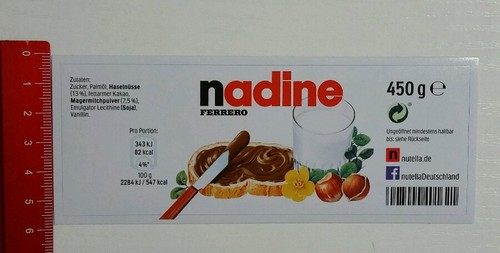 Adesivo sticker vetro - adesivo/sticker:, nutella