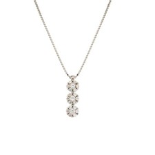 Collana trilogy in oro bianco