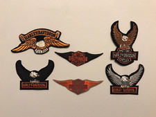 6 NOS Harley Davidson Patch Lot Wings eagles Captains Hat Vintage #1 USA 1 One 3