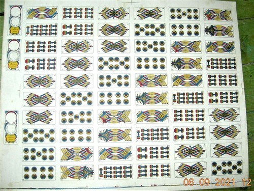 Carte gioco antiche cartone - da,