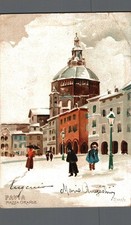 Pavia piazza Grande , neve F. piccolo  spedita