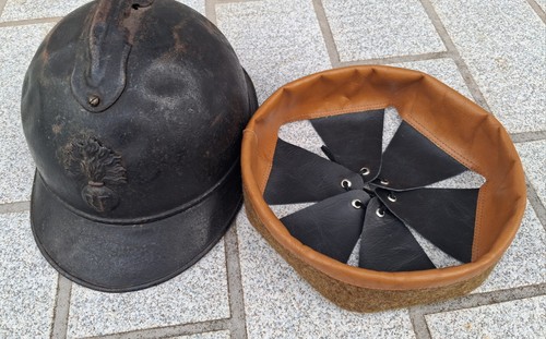 Ww1 coiffe intérieure cuirs - ww1,