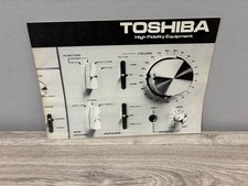 Toshiba HIFI Equipment Vintage