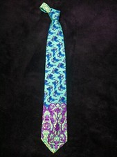 Cravatta anni 80 Gianni Versace Vintage Made in Italy alta moda retro - Tie