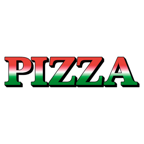 Adesivo testo pizza - ,