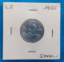 Moneta 5 LIRE 1955 DELFINO