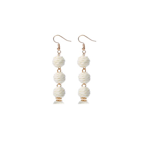 Boho orecchini lunghi sfera - boho,