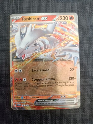Carta pokemon reshiram - reshiram, ex