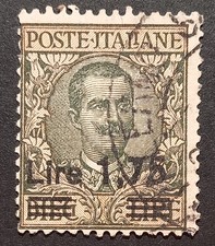 REGNO soprastampato lire 1,75