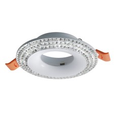 Porta faretto tondo bianco