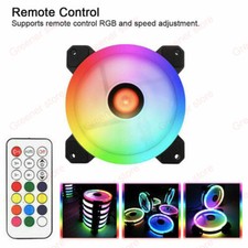 1/3/5/6X VENTOLE LED RGB COLORATE PC CASE 120MM SILENZIOSE FLUSSO D'ARIA ELEVATO