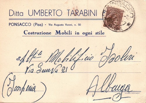 1956 cartolina pubblicitaria - cartolina,