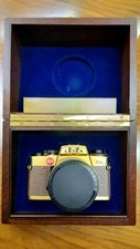 LEICA R4 GOLD 24 Kt con SUMMILUX R 50 F1.4 Macchina Fotografica Limited Edition
