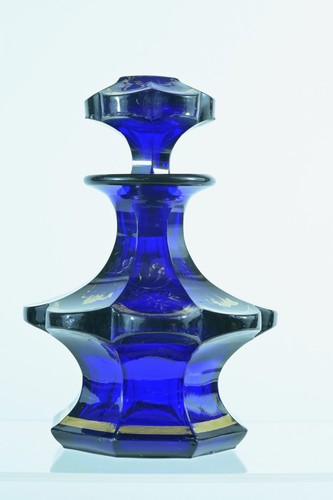 Antico grande boccetta blu - antico,