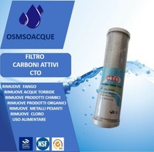 Filtro  Carboni Attivi CTO  depuratore purificatore addolcitore acqua potabile