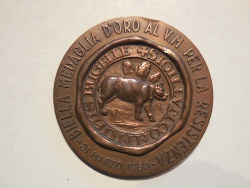 Medaglia biella - medaglia, d'oro
