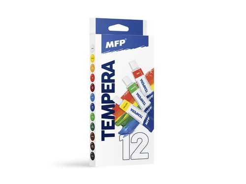 Set colori tempera 12ml - pz,
