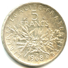 5 franchi argento seminatrice