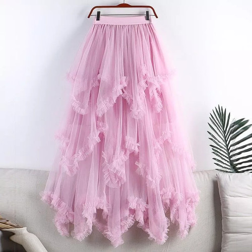 Gonna tulle rosa - gonna,