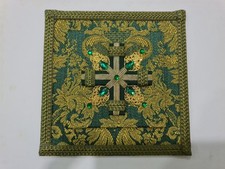 Palla Copricalice Verde Liturgia Paramenti Casula Pianeta Piviale Mitra Camice