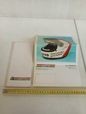 brochure depliant originale casco per moto marca LEM Cecotto cross etc cross