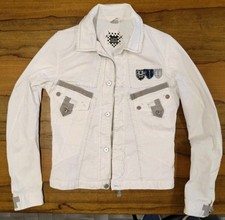LE JEAN DE MARITÉ FRANCOIS GIRBAUD White TG 48 Denim Jaket Uomo Jeans No Levi's