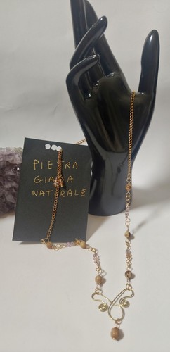 Collana pietre giada naturale - collana,