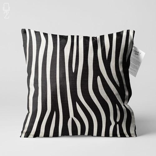 Copricuscino motivo zebra con - motivo,