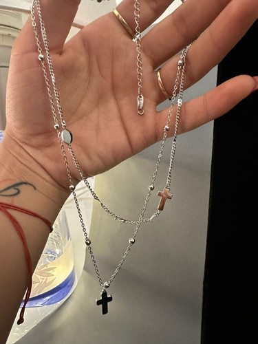 Collana lunga rosario unisex - collana,