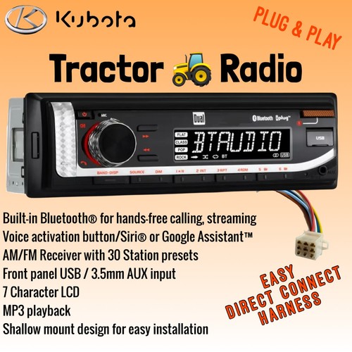 Radio trattore kubota - trattore, plug
