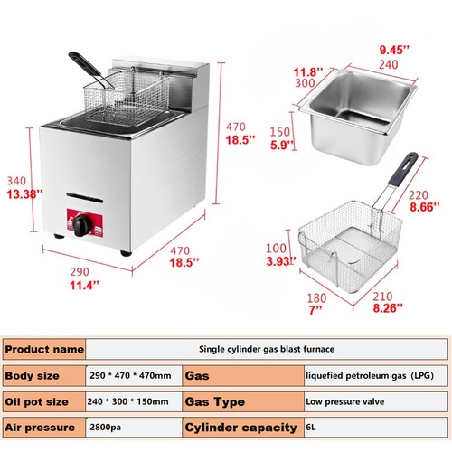 Friggitrice gpl commerciale - gpl,