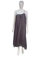 Abito Maxi Midi Blu Floreale