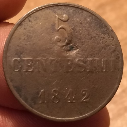 Moneta centesimi 1842 regno - moneta,
