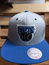 Cappello Snapback Brooklyn Nets Mitchell & Ness HWC New Jersey - Grigio Blu -