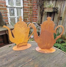 2 CAFFETTIERE RUGGINE VINTAGE