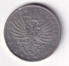 2 LIRE 1905 PERIZIATA